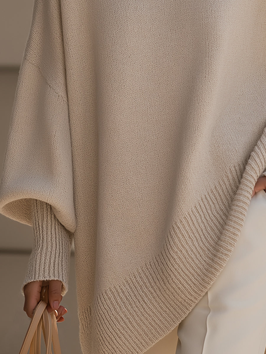 Aster | Oversized Poncho Sweater