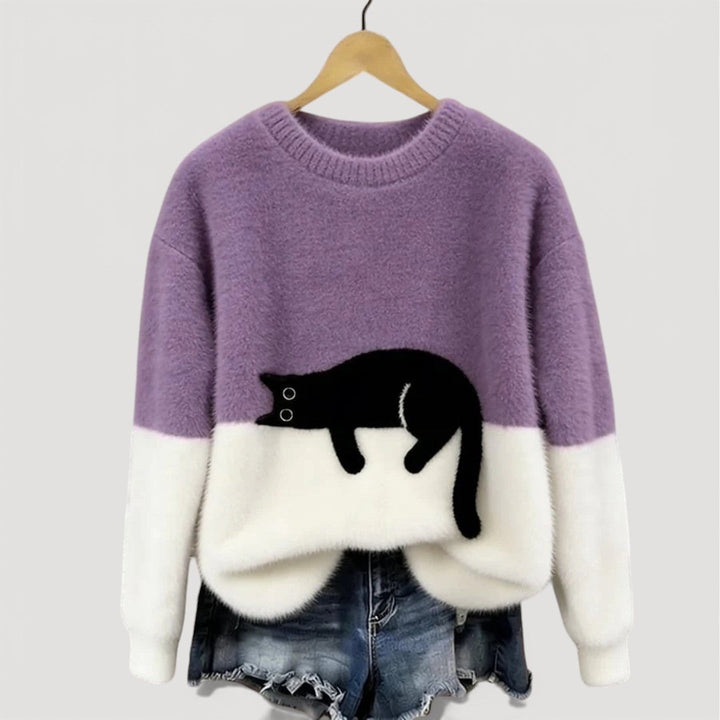 Ginna – Cat Motif Knit Jumper