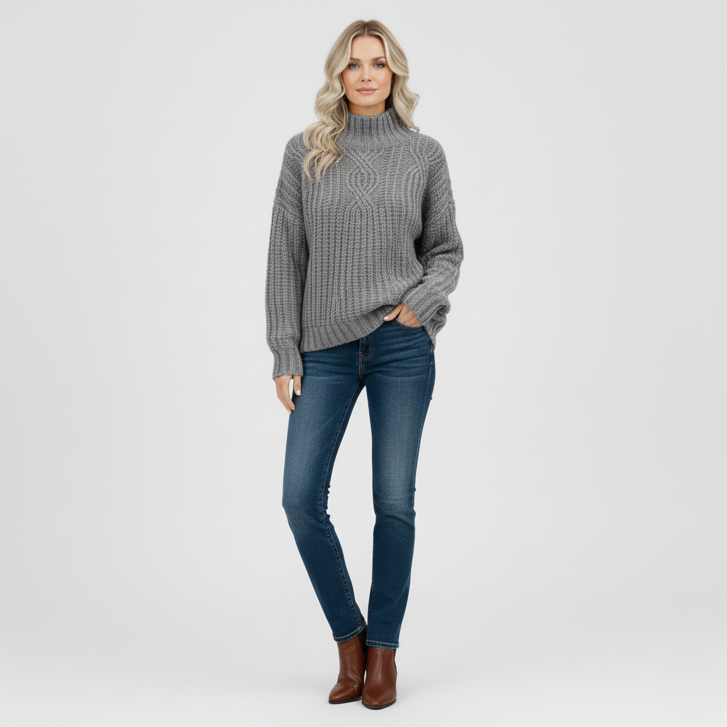 Aerynna | Cozy Chic Cable-Knit Sweater