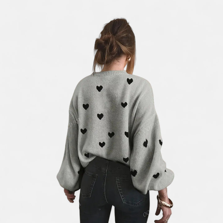 Isla | Hearts Wool Sweater
