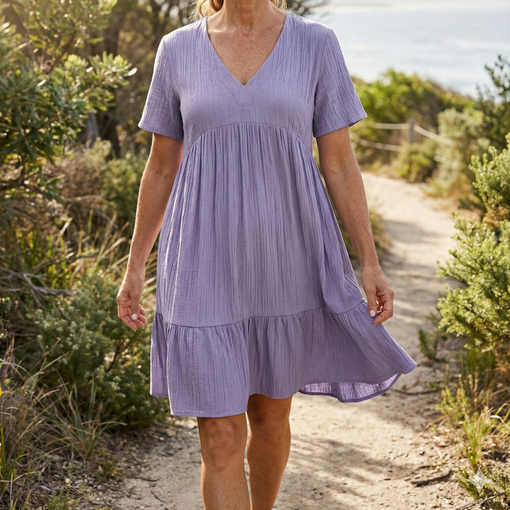 Mary -  Chic Dress Designed to Conceal the Tummy