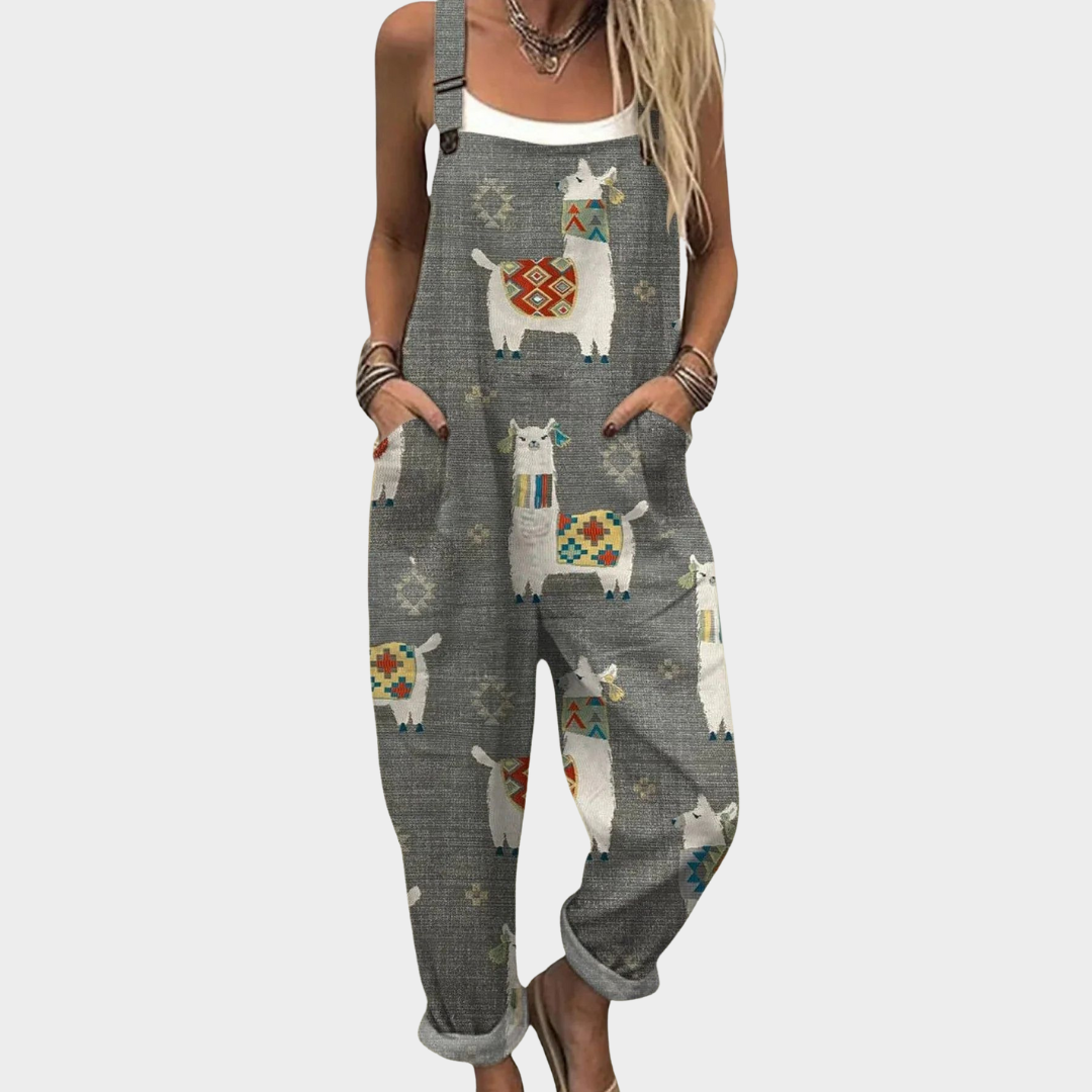 Molly | Comfortable Printed Overall