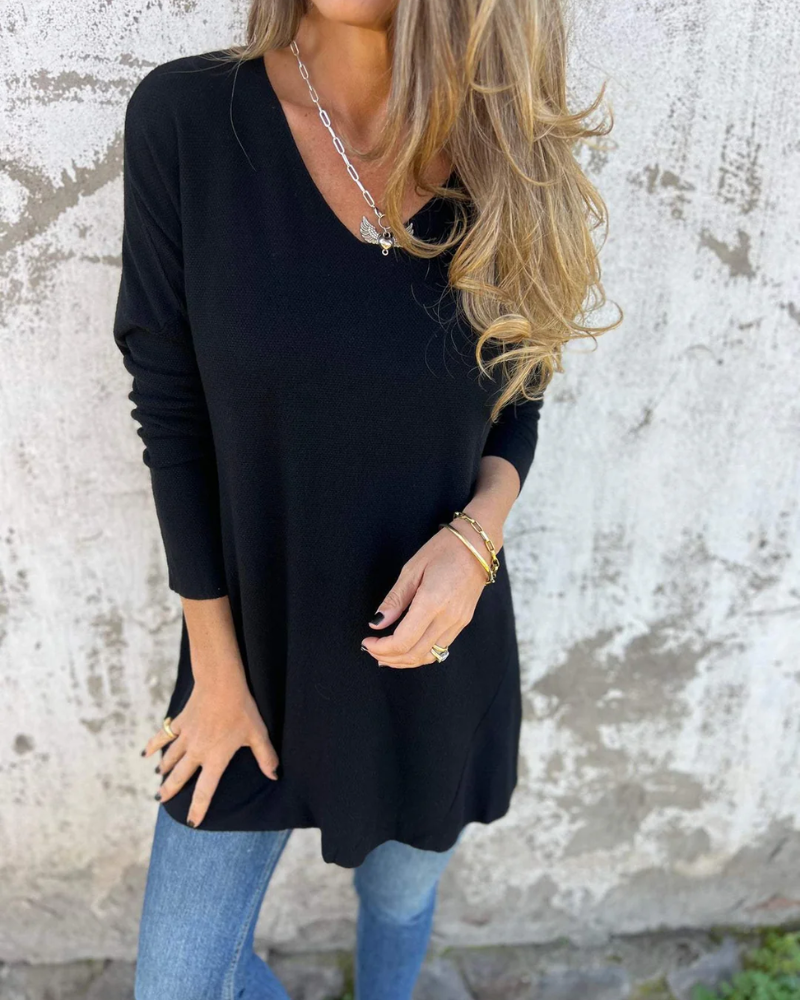 Anya | Soft Drape V-Neck Top