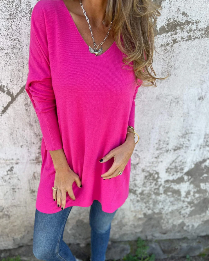 Anya | Soft Drape V-Neck Top