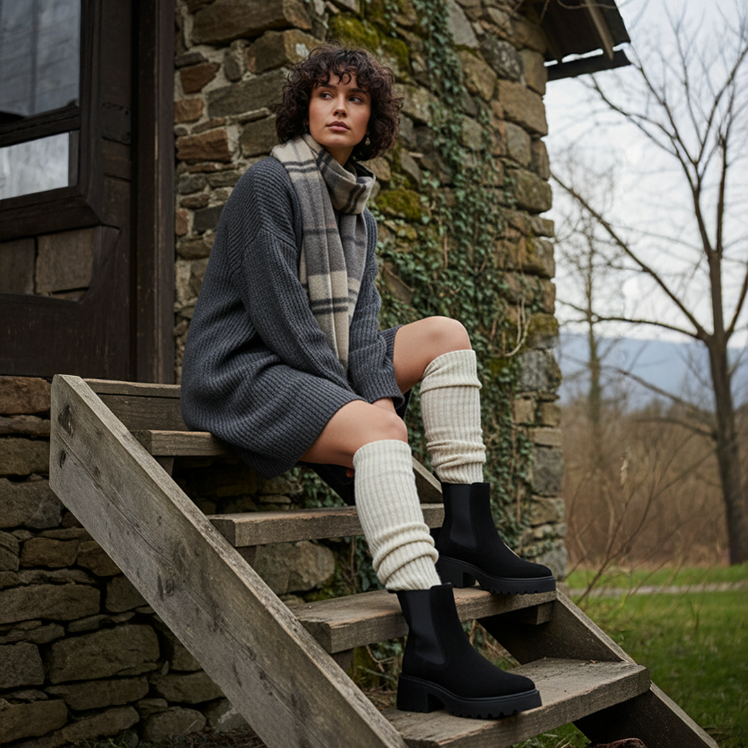 Emilia Chunky Chelsea Travel Boots