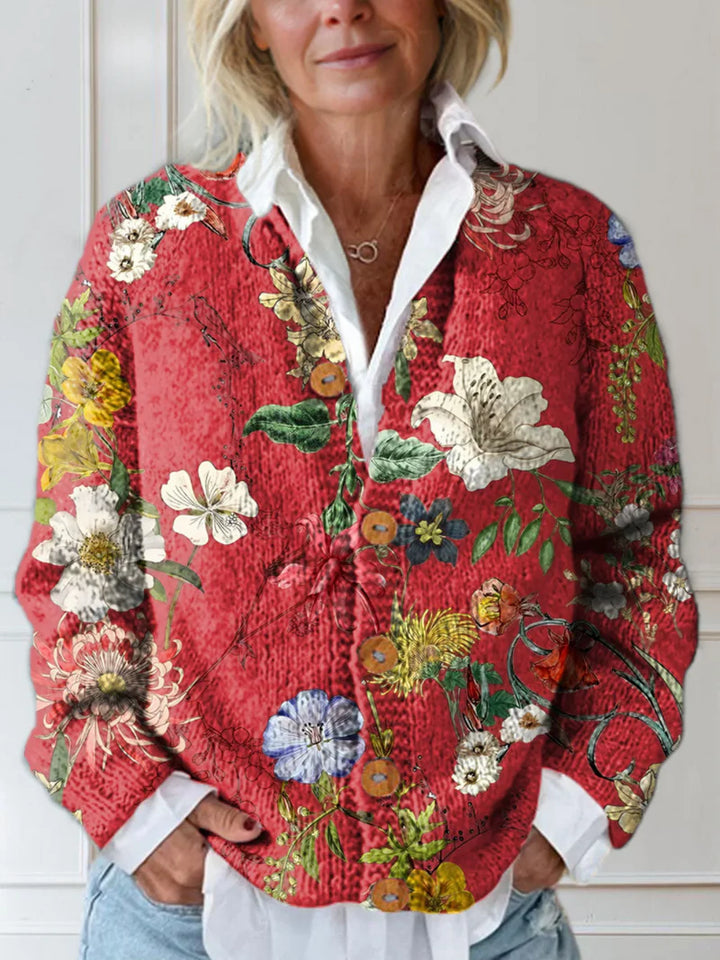 Chloe | Vintage Floral Cardigan