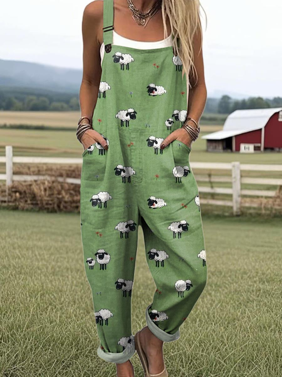 Annabelle | Whimsical Sheep Jumpsuit