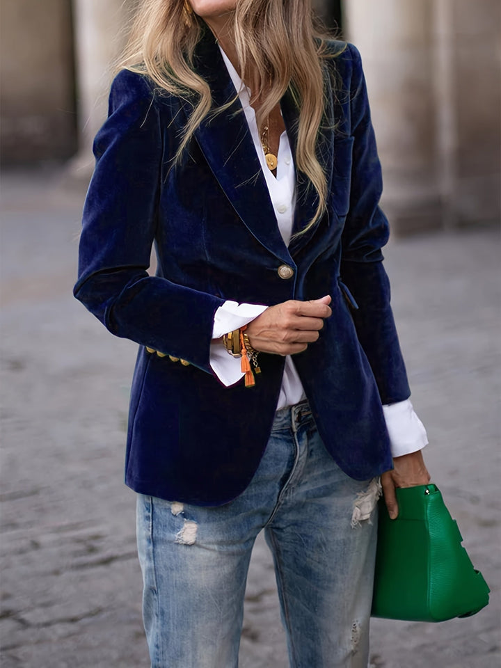 Elena | Velvet Blazer