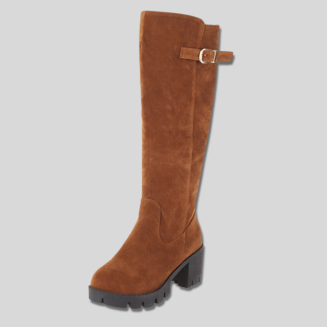 Calista | Suede Knee High Boots