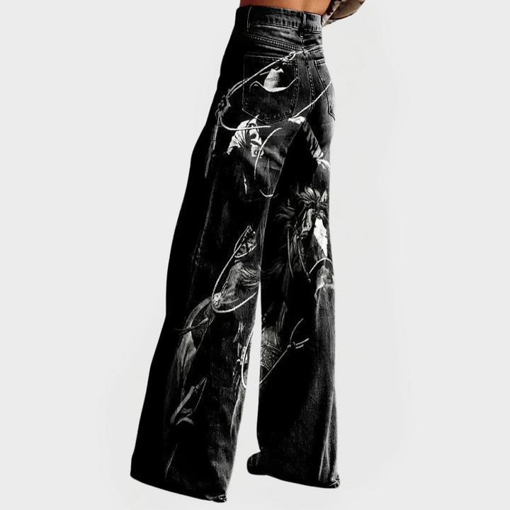 Yarra | Stylish Comfortable Jeans with Pattern