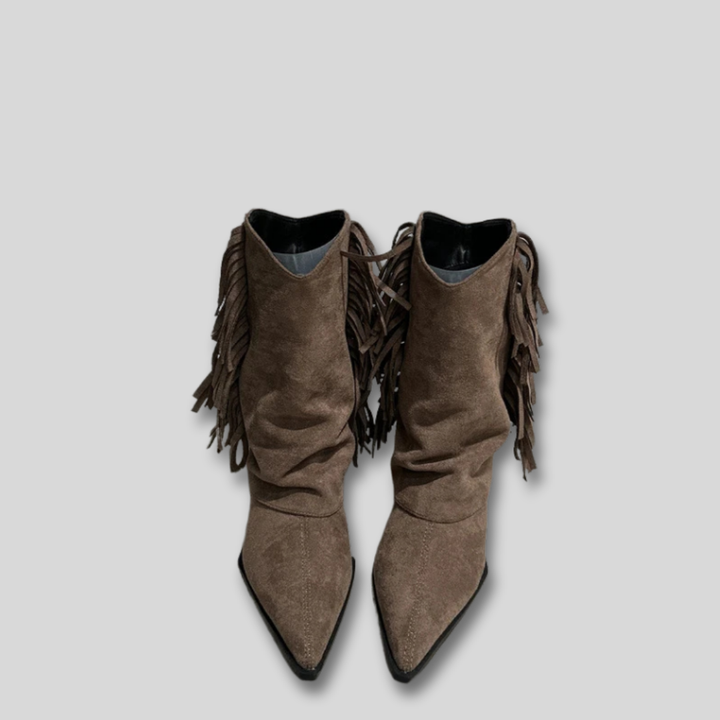 Solange | Suede Western Cowboy Boots