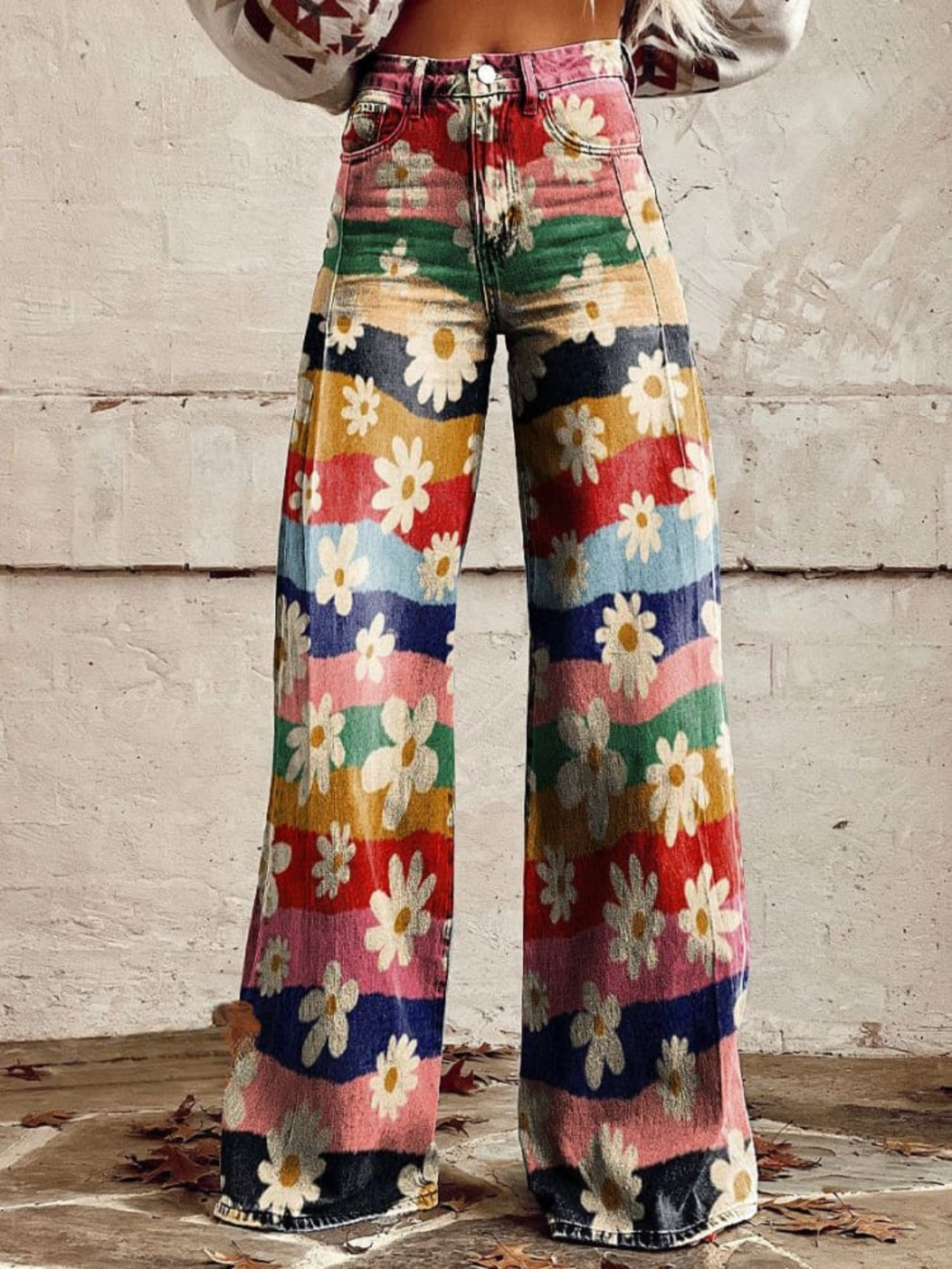 Leona | Elegant Floral Trousers