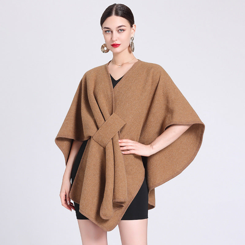 Marina | Caped Fleece Shawl