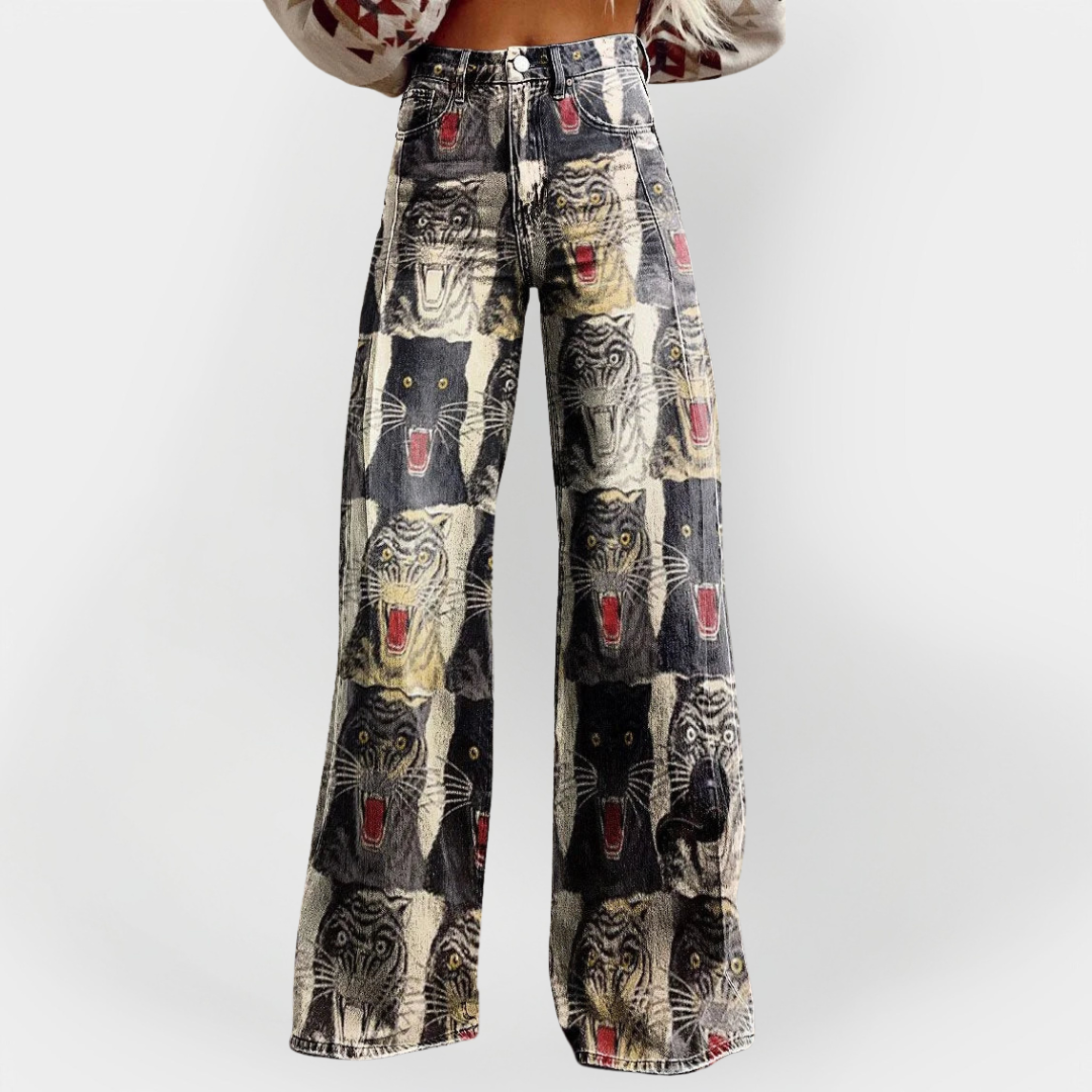 Trish | Stylish Jeans with Wide Legs and Comfortable Fit