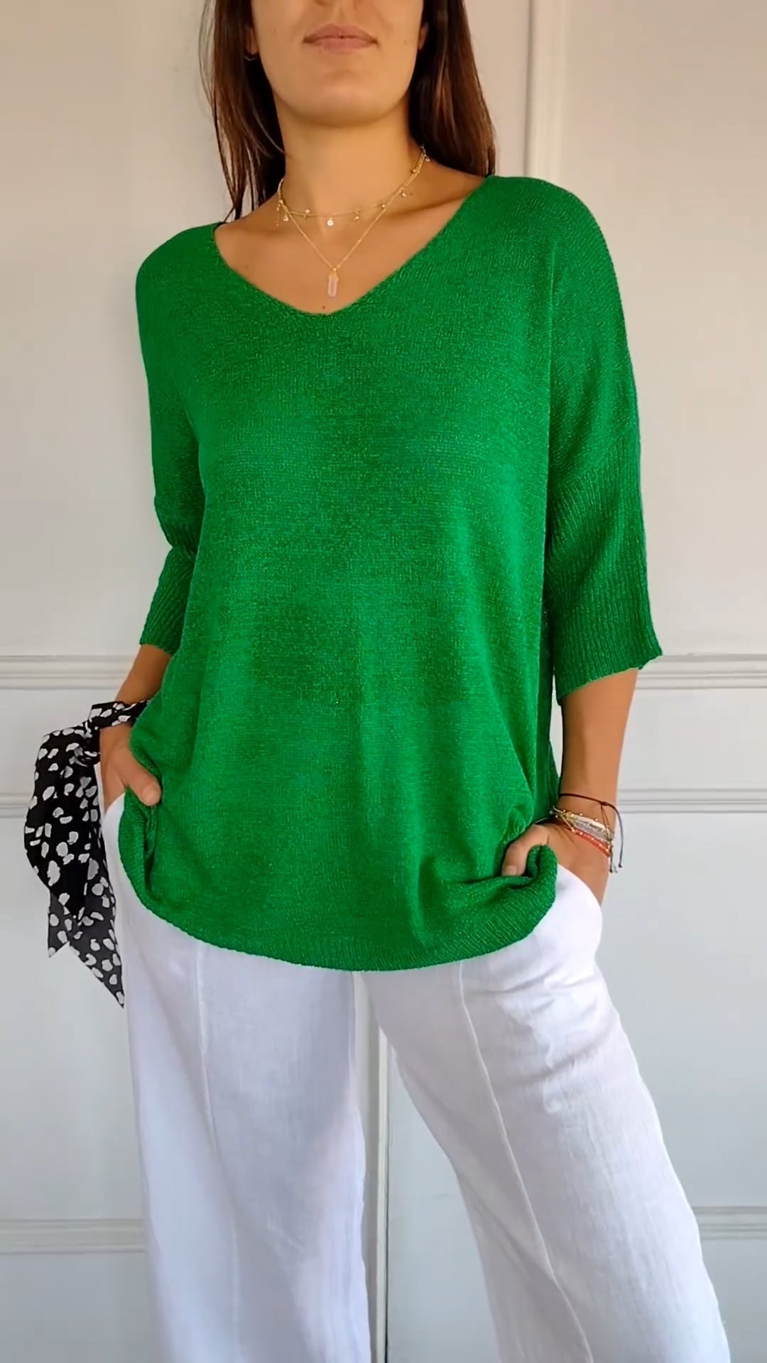 Anwen | Soft Drape V-Neck Knit