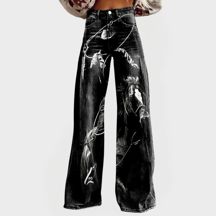 Yarra | Stylish Comfortable Jeans with Pattern