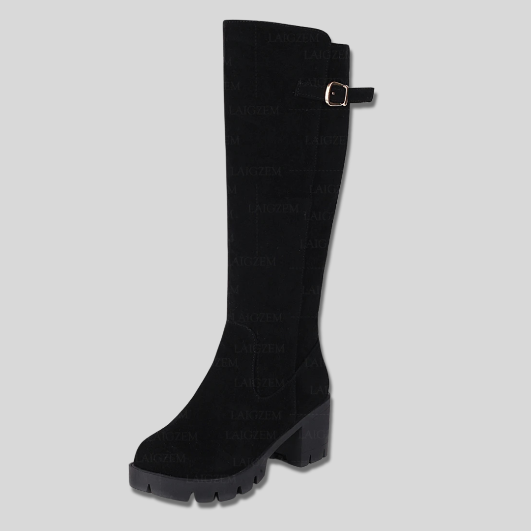 Calista | Suede Knee High Boots