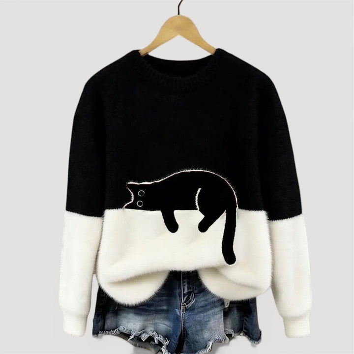 Ginna – Cat Motif Knit Jumper