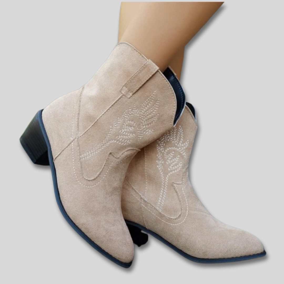 Zephyra | Embroidered Classic Cowboy Boots