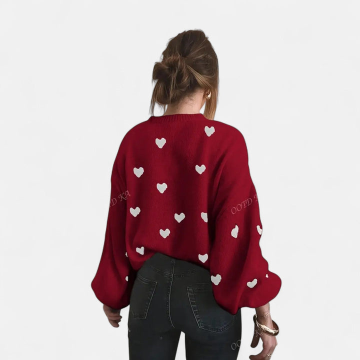 Isla | Hearts Wool Sweater