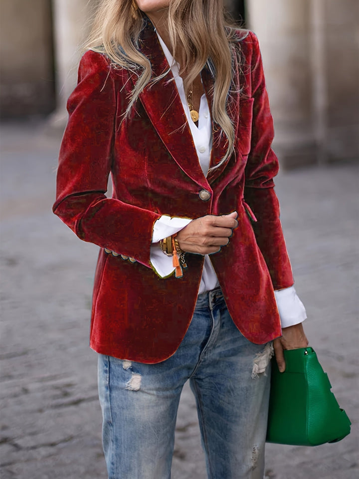 Elena | Velvet Blazer