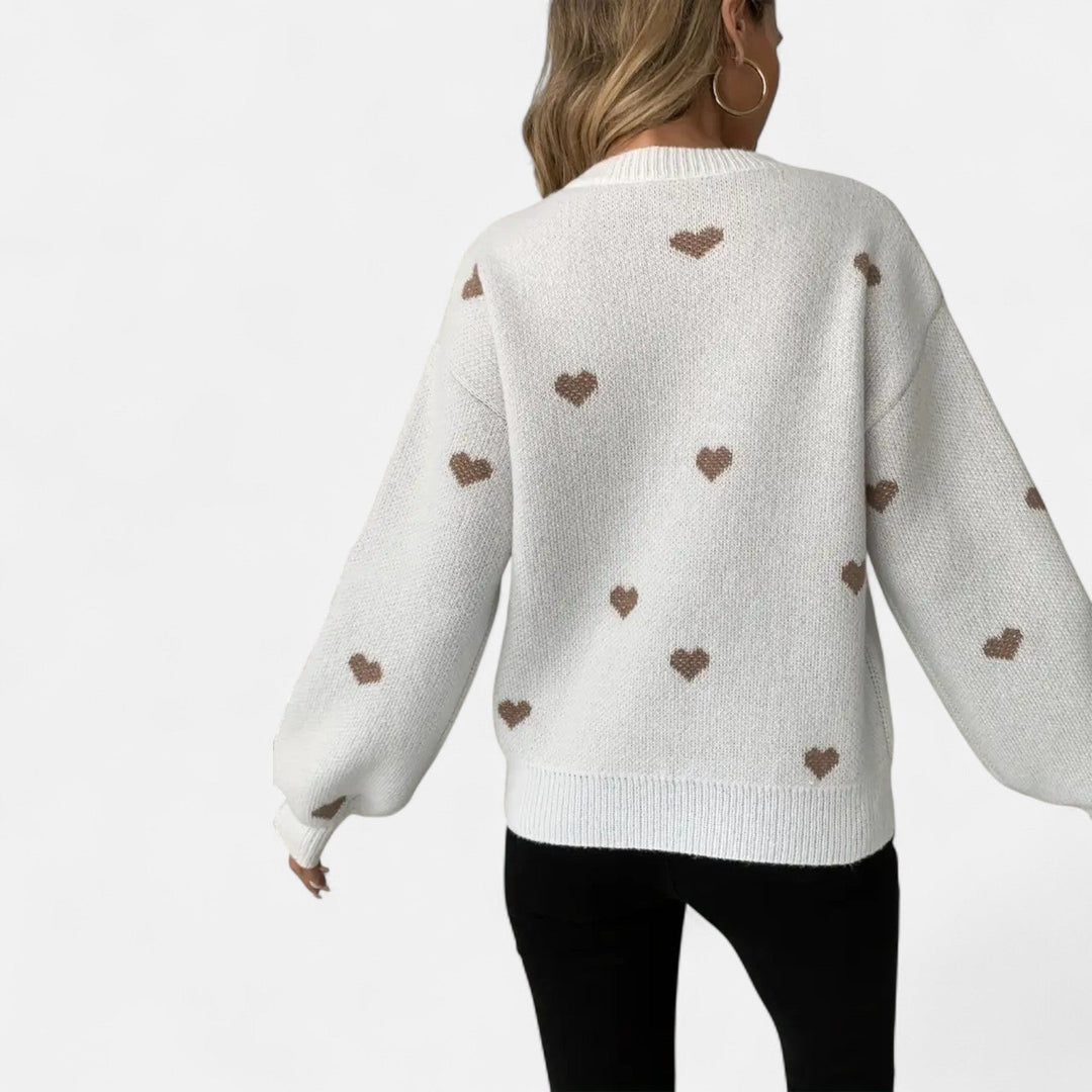 Isla | Hearts Wool Sweater