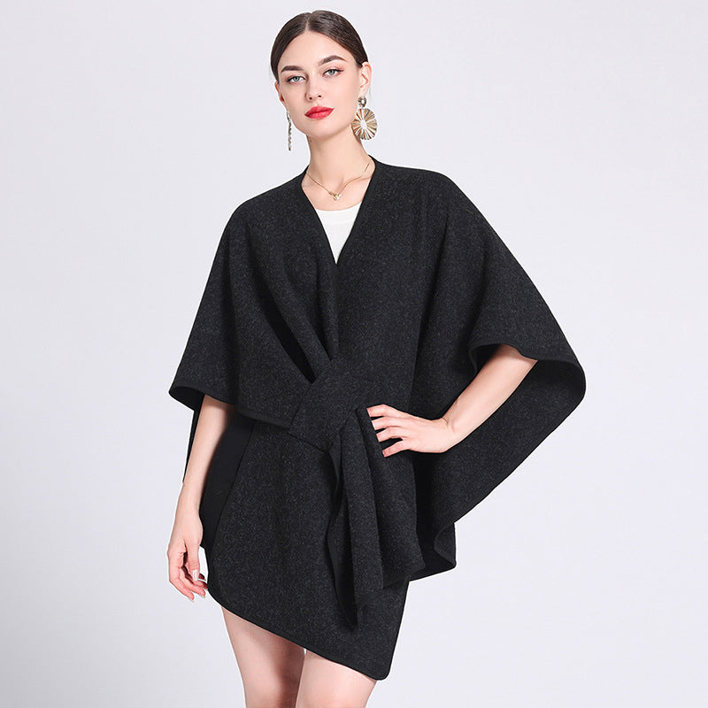 Marina | Caped Fleece Shawl