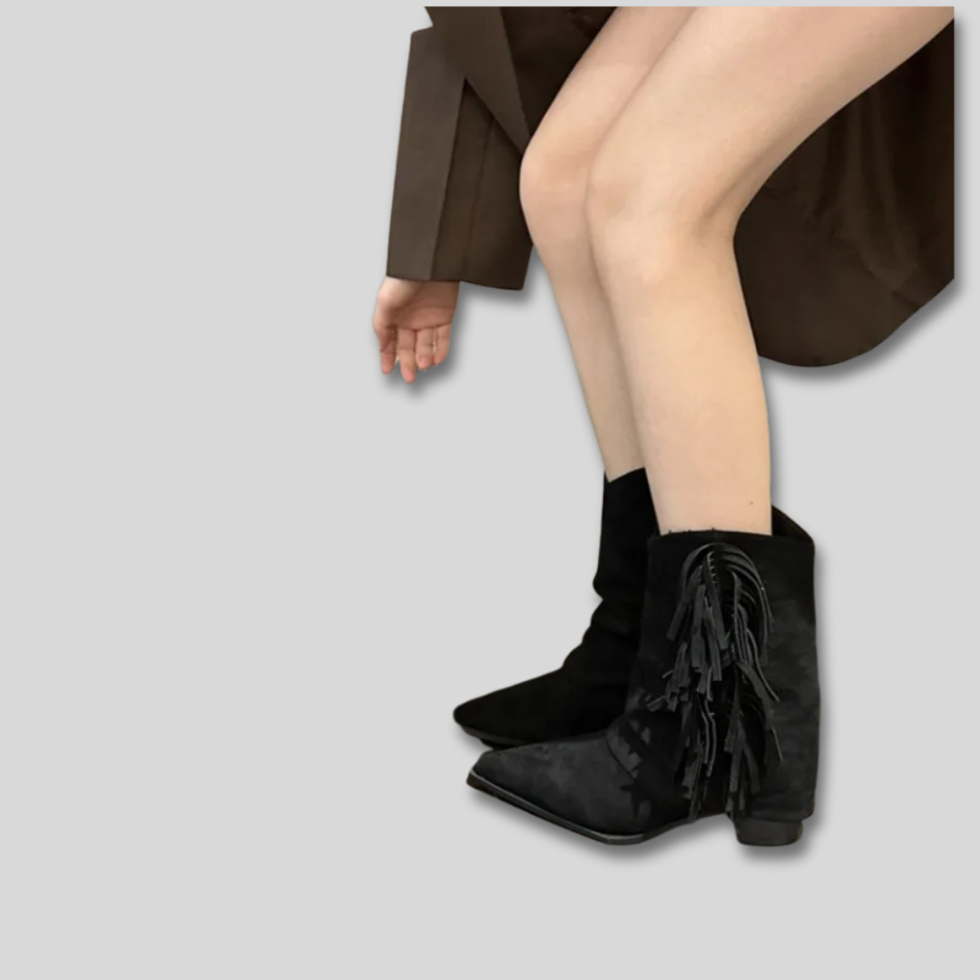 Solange | Suede Western Cowboy Boots