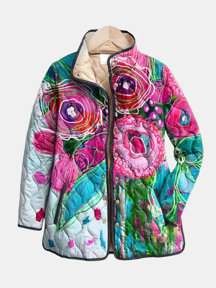 Arianne | Vintage Floral Quilted Jacket