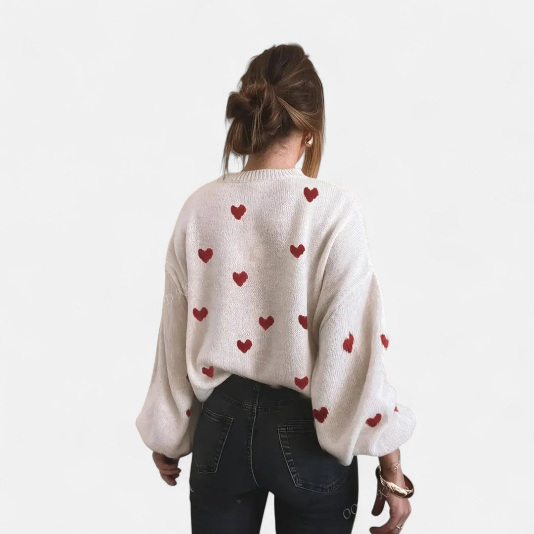Isla | Hearts Wool Sweater