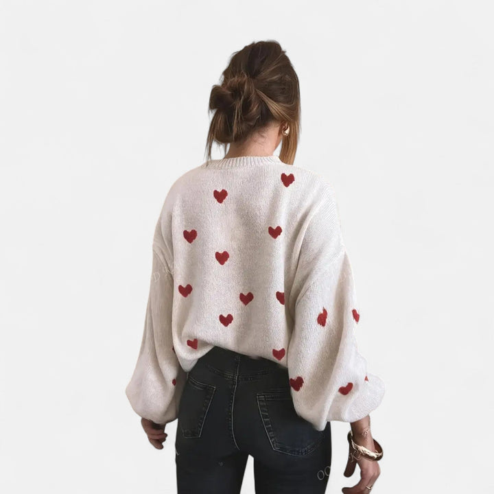 Isla | Hearts Wool Sweater