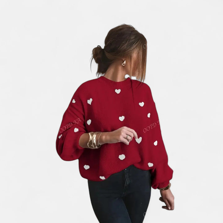 Isla | Hearts Wool Sweater