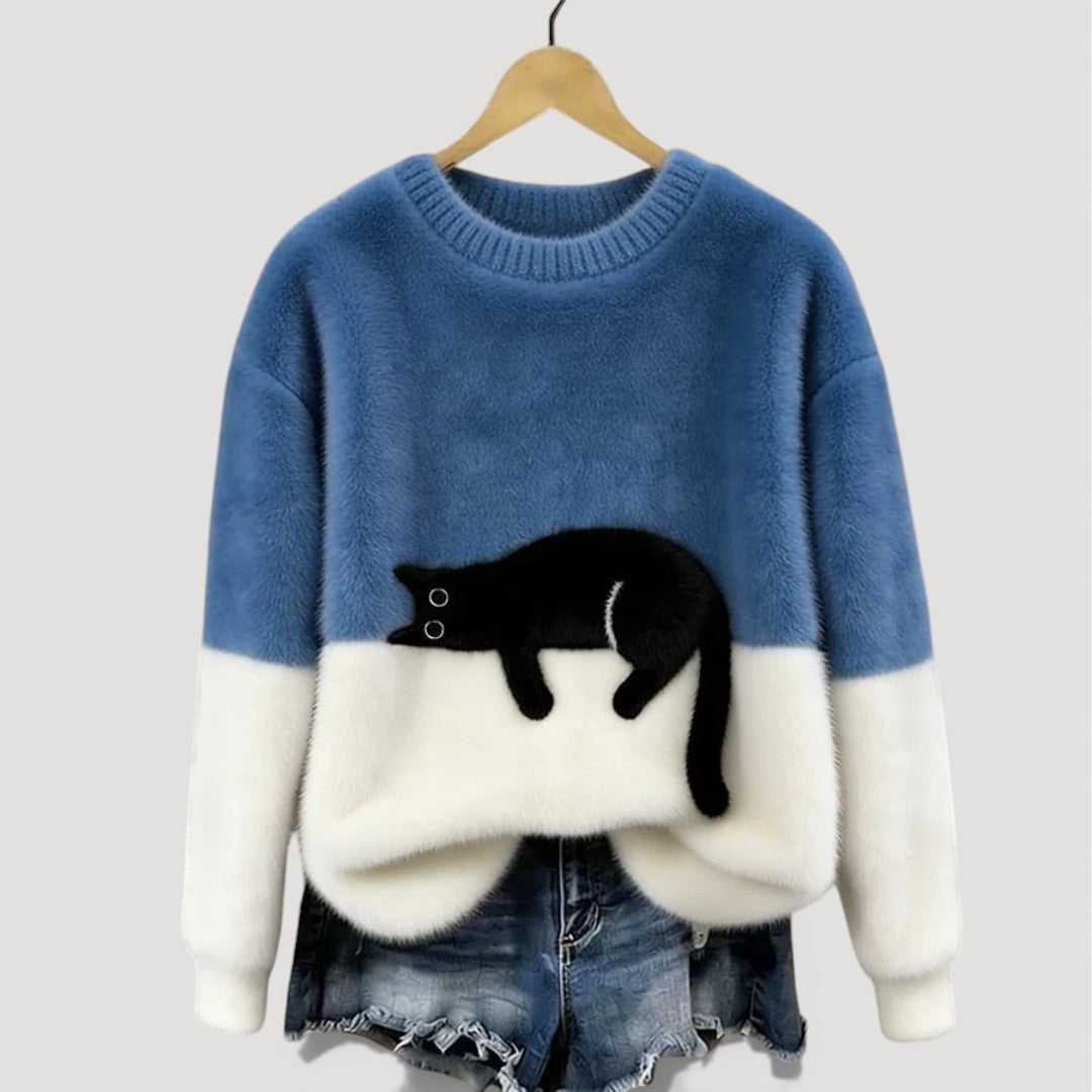 Ginna – Cat Motif Knit Jumper