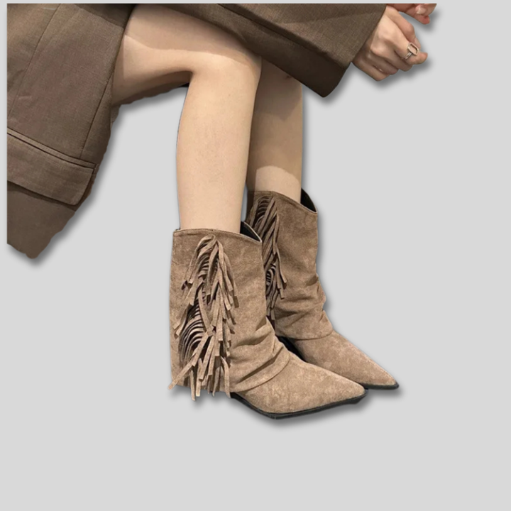 Solange | Suede Western Cowboy Boots