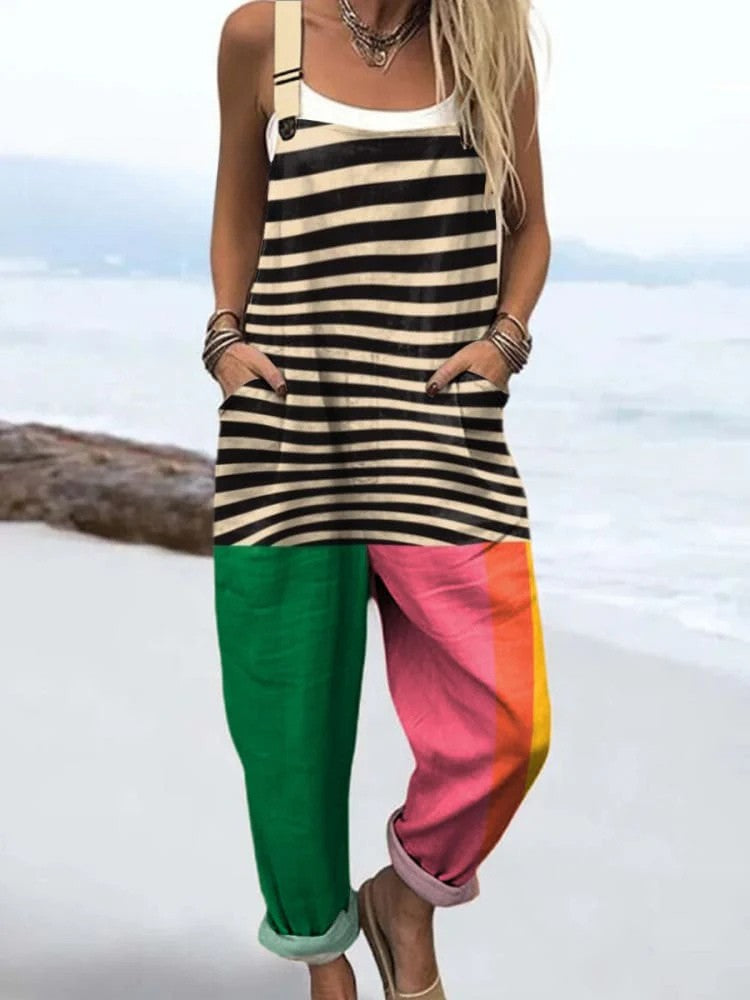 Alyssa | Zest & Stripes Jumpsuit