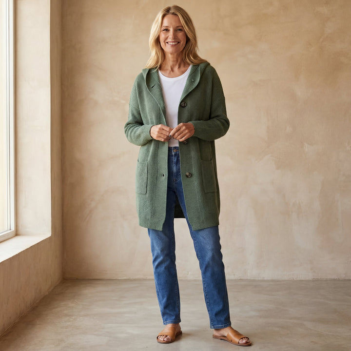 ASARA - Elegant Knit Cardigan