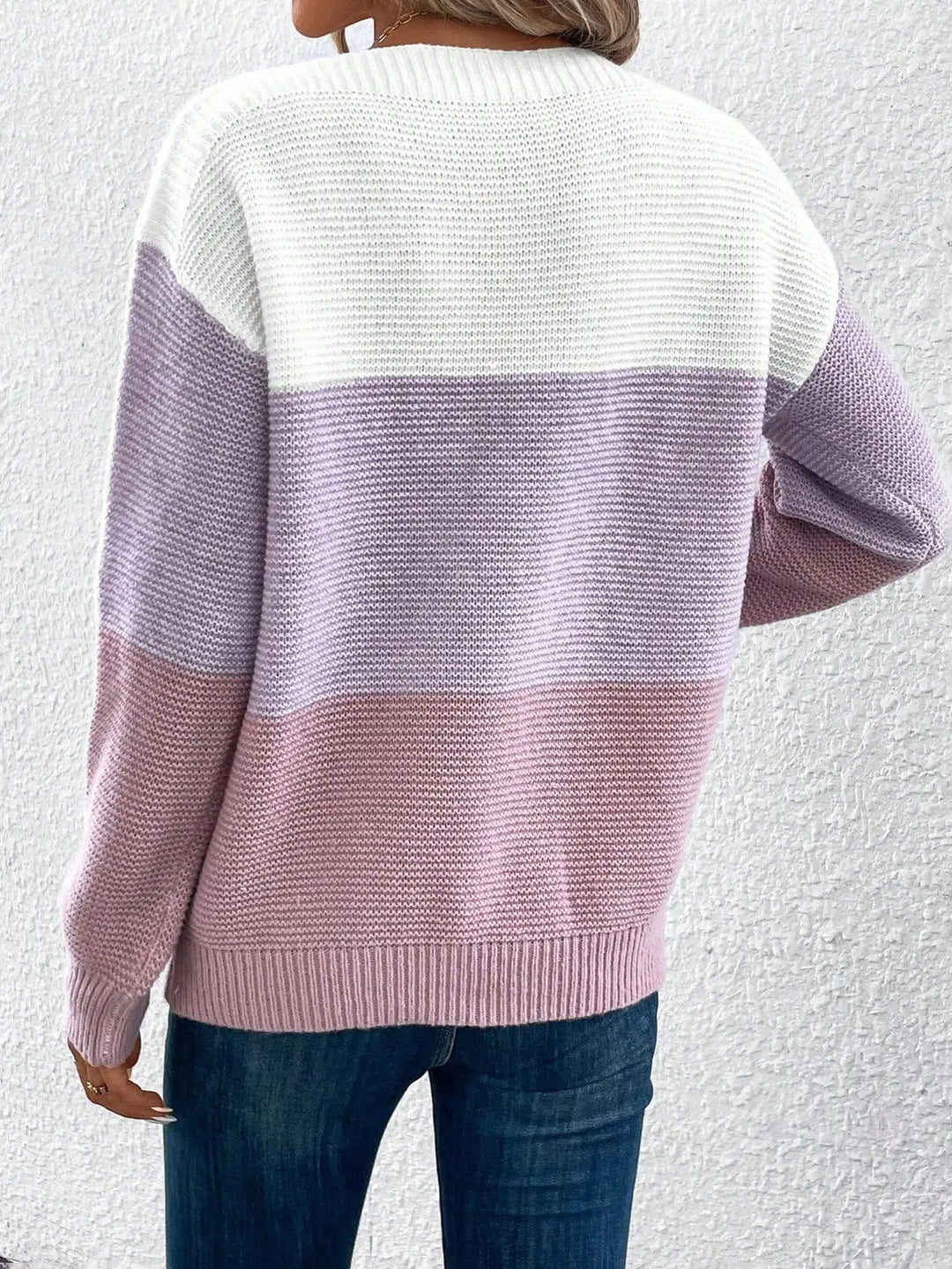 Lydia | Knitted Sweater with Soft Color Gradient
