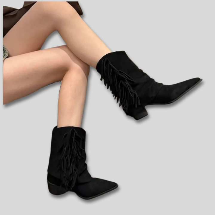 Solange | Suede Western Cowboy Boots