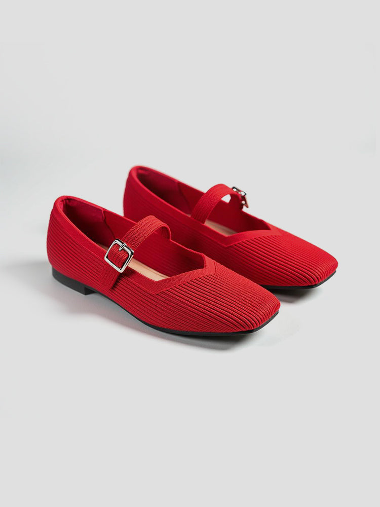 Mary-Jane Flats Toe