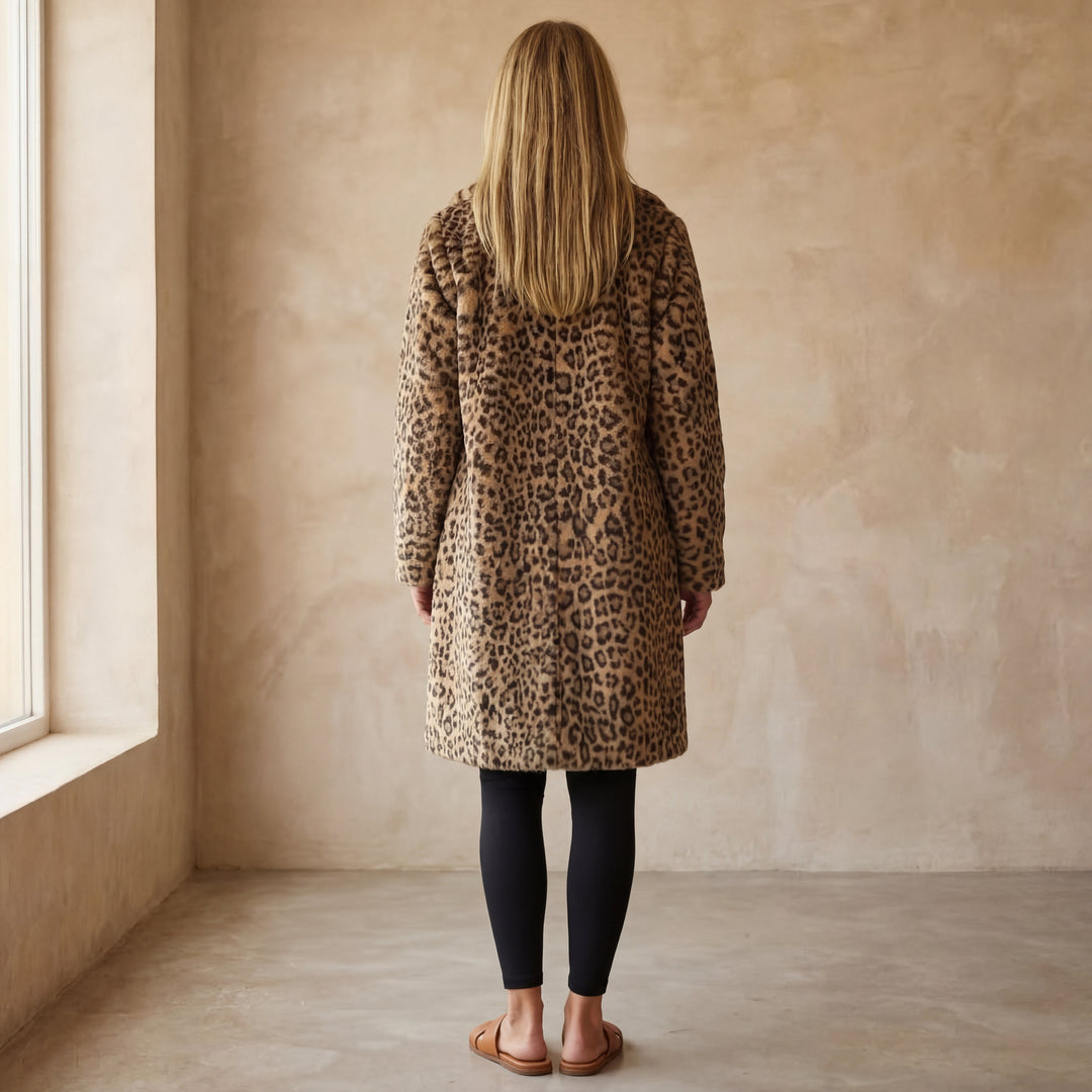 ELEIA - Leopard Long Soft Jacket