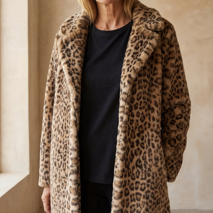 ELEIA - Leopard Long Soft Jacket