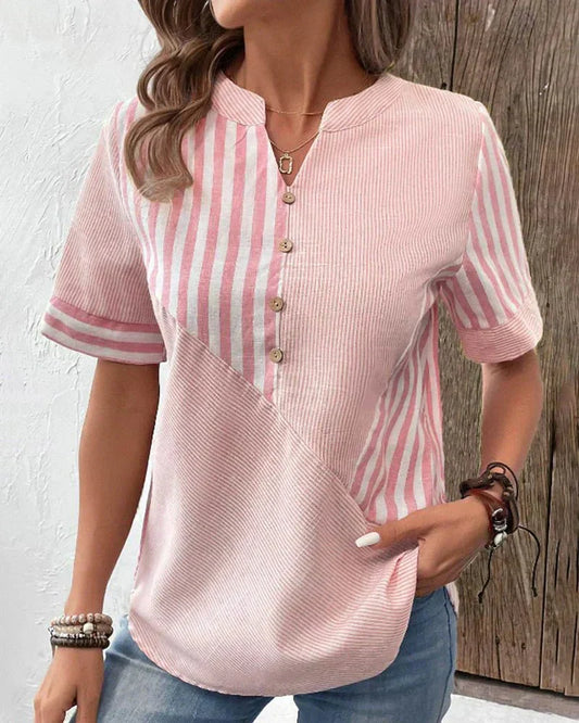 Lila | Soft Stripe Everyday Blouse