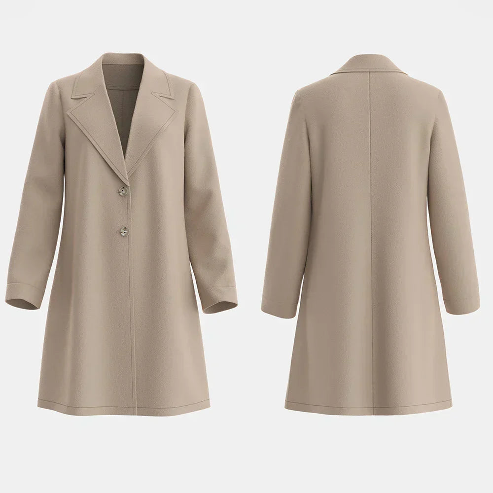 Malayah | French Lapel Overcoat