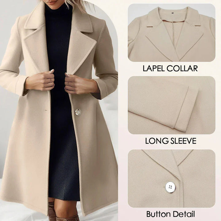 Malayah | French Lapel Overcoat