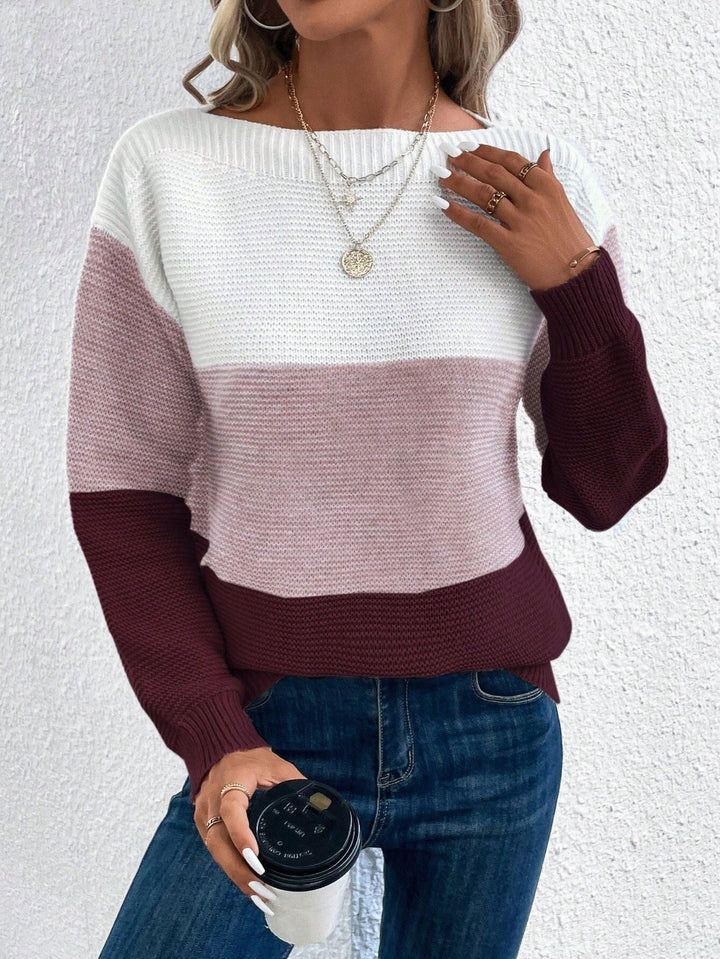 Lydia | Knitted Sweater with Soft Color Gradient