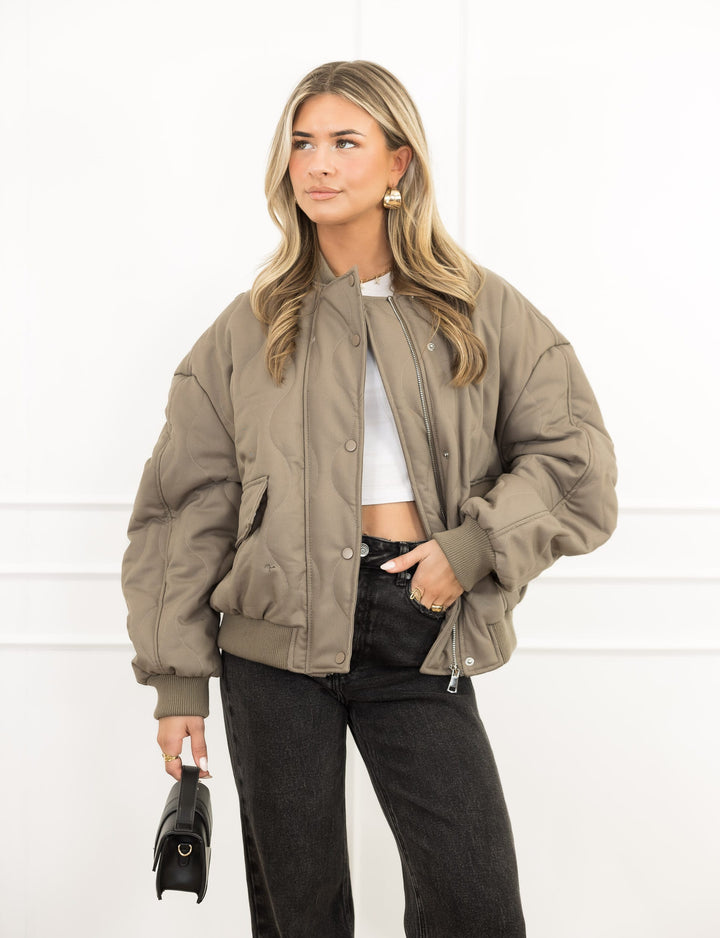 Zella | Elegant Taupe Jacket