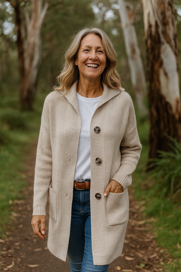 Delora | Longline Knit Cardigan with Deep Pockets