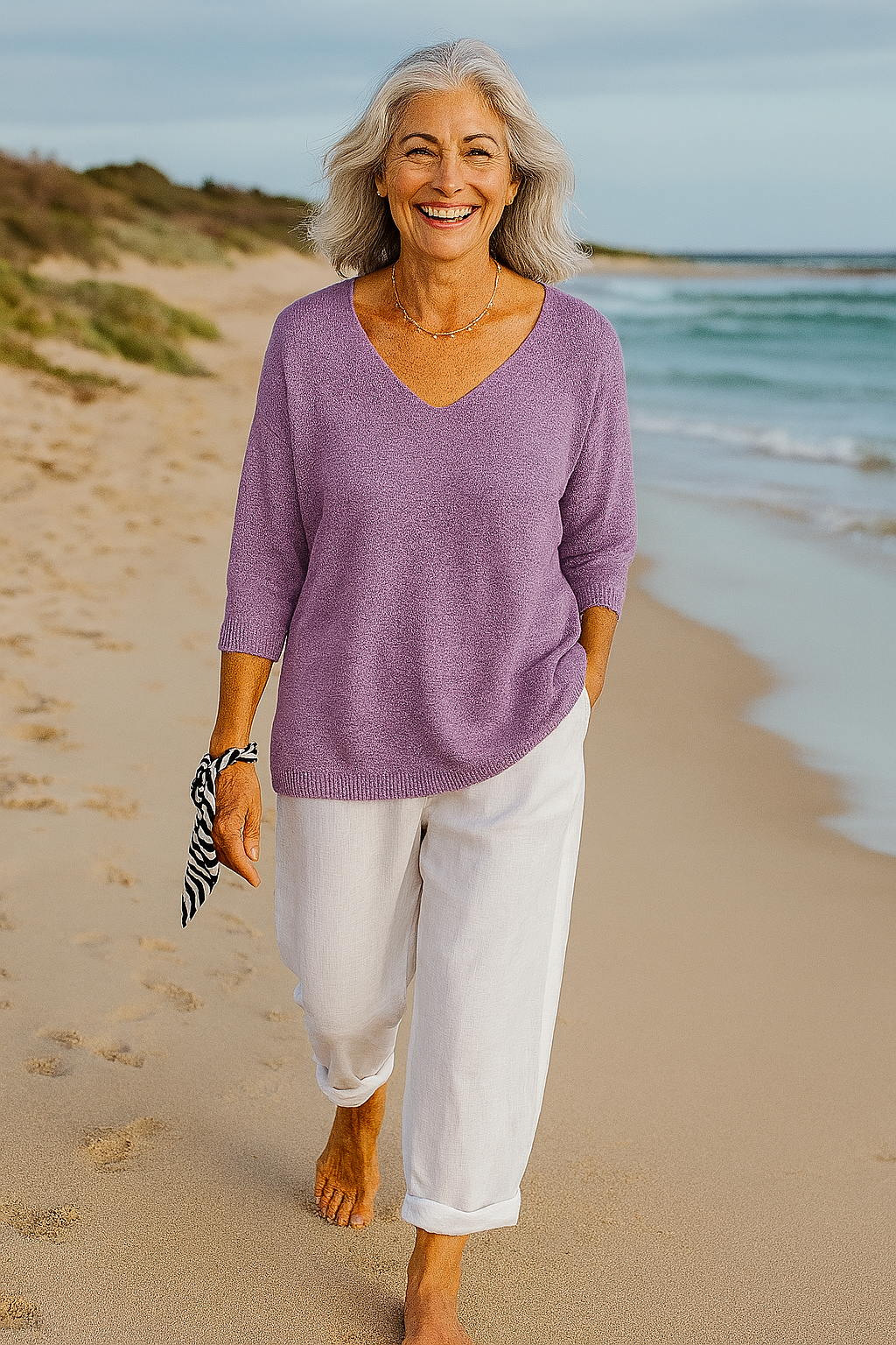 Anwen | Soft Drape V-Neck Knit