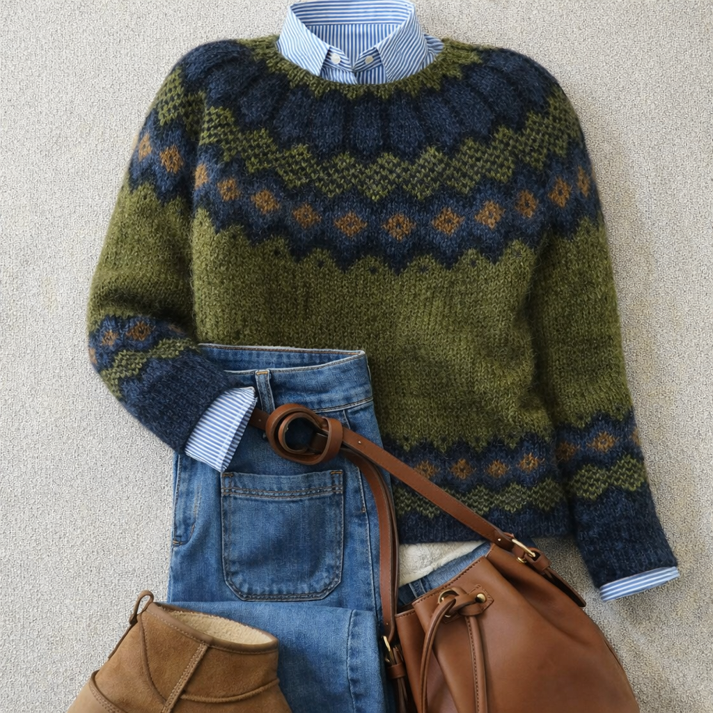 Jessica™ | Heritage Nordic Knit Sweater
