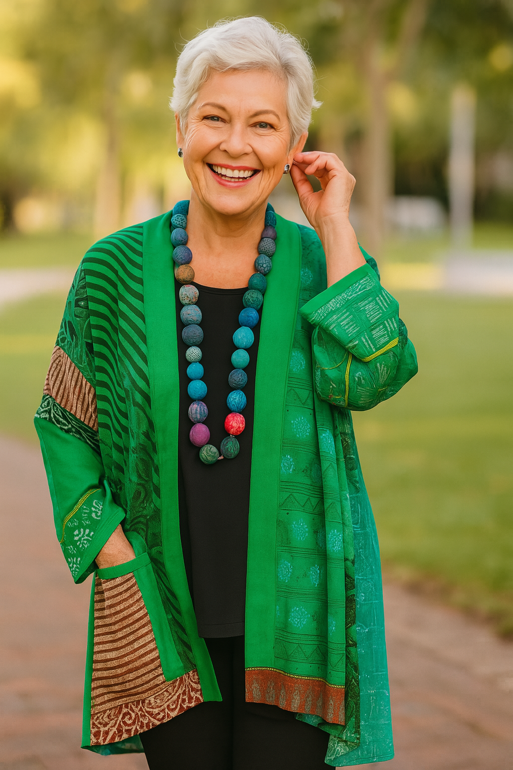 Amber | Elegant Drape Cardigan
